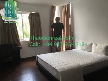 

Serviced apartment in Thao Dien ward, with balcony and swimming pool- SE-08497
2 bedroom, fully furnished, 105sqm, low floor, price 1500usd/month included fees, excluded electricity fee
Call: